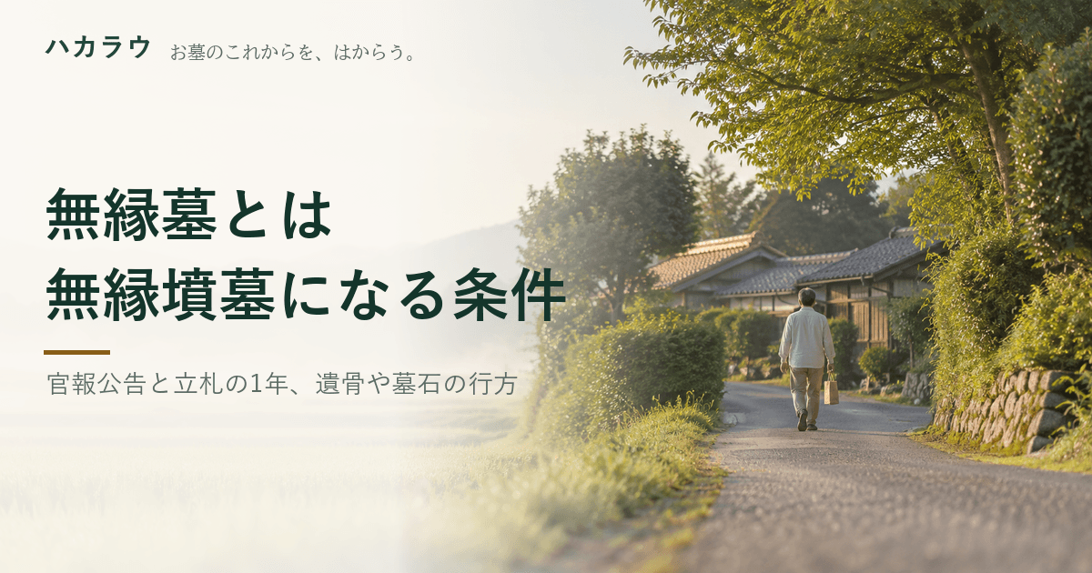 無縁墓とは|記事の要点を1枚にまとめた図版